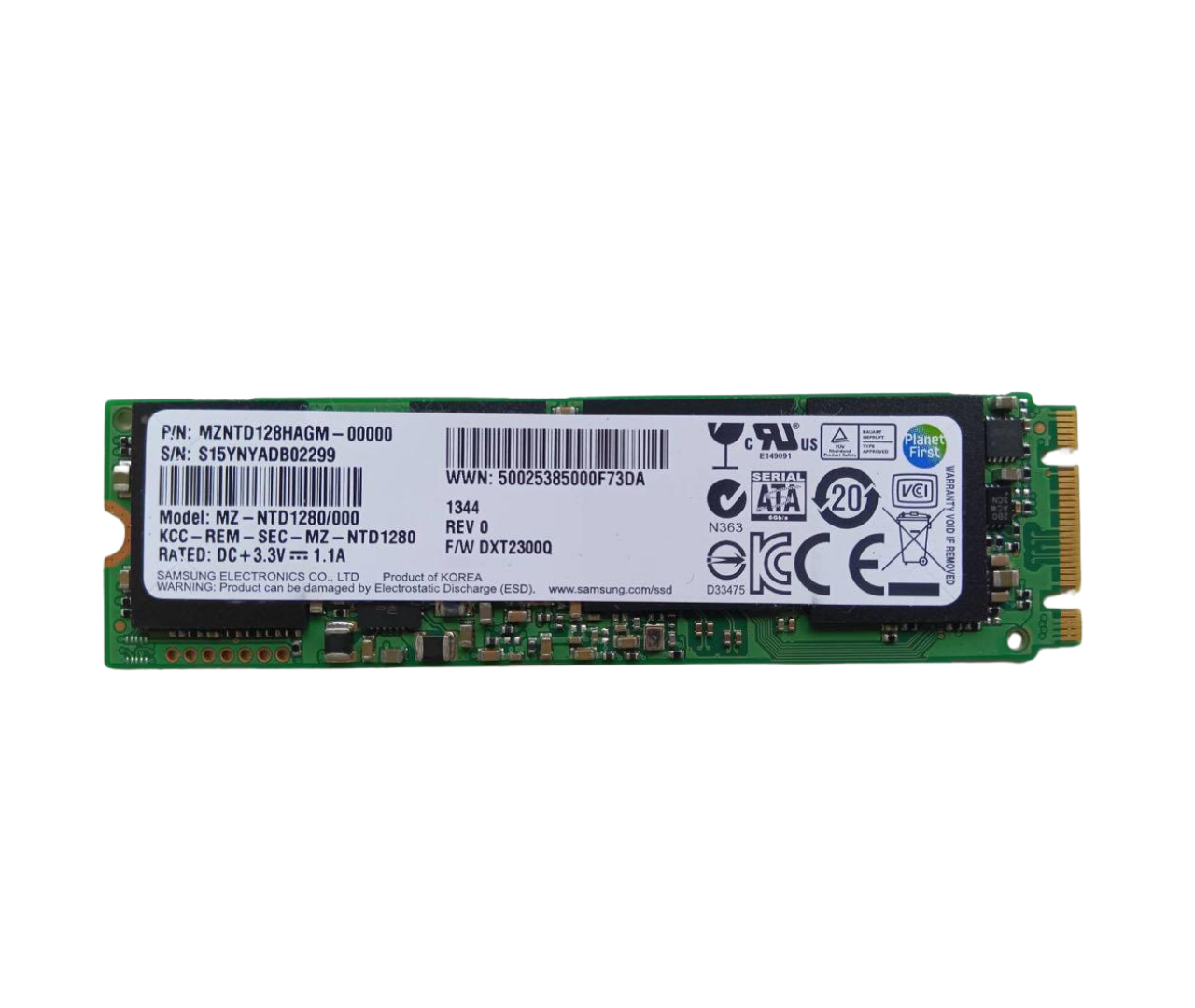 Samsung PM961 MZVLW256HEHP M.2 NVMe SSD 256GB / PCIe Gen3 x4 / 動作確認済