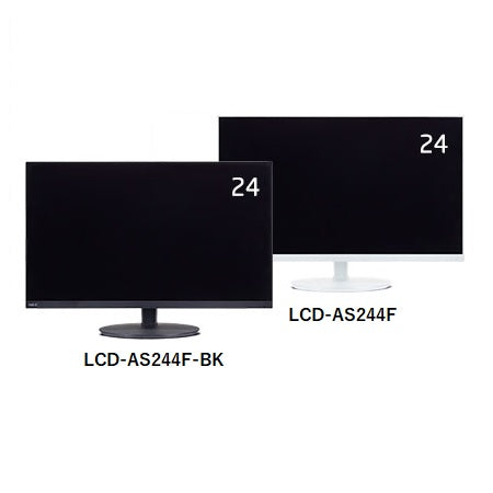 24型3辺狭額縁VAワイド液晶 白