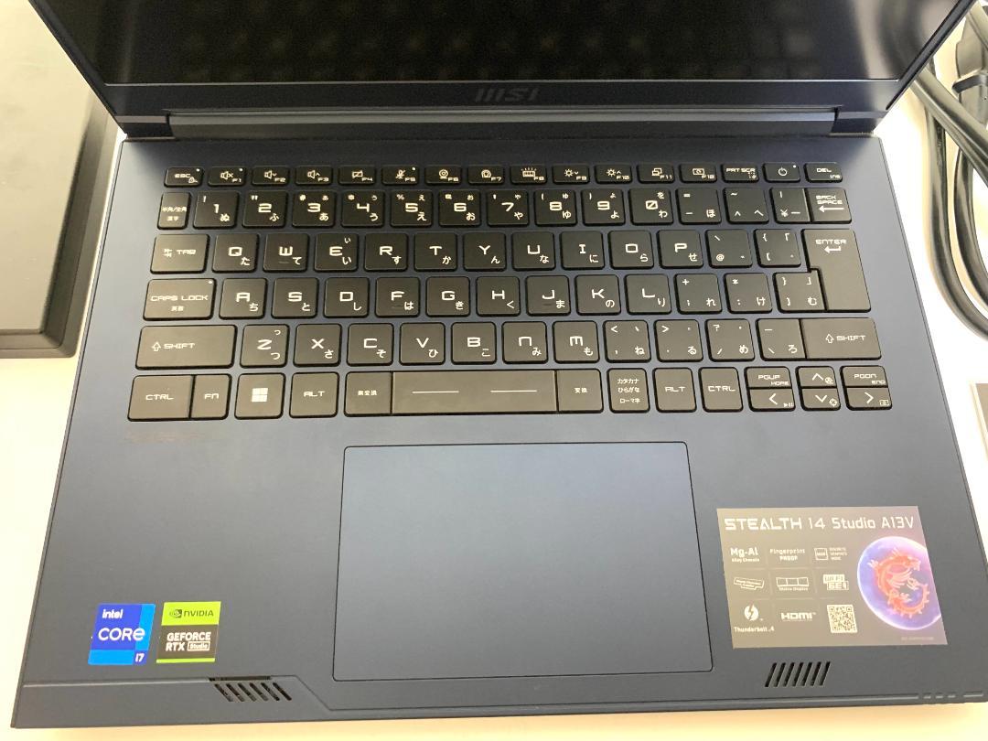 MSI Stealth 14 Studio A13VE Core i7-13620H / 16GB / SSD 512GB / RTX 4050 / 14インチ