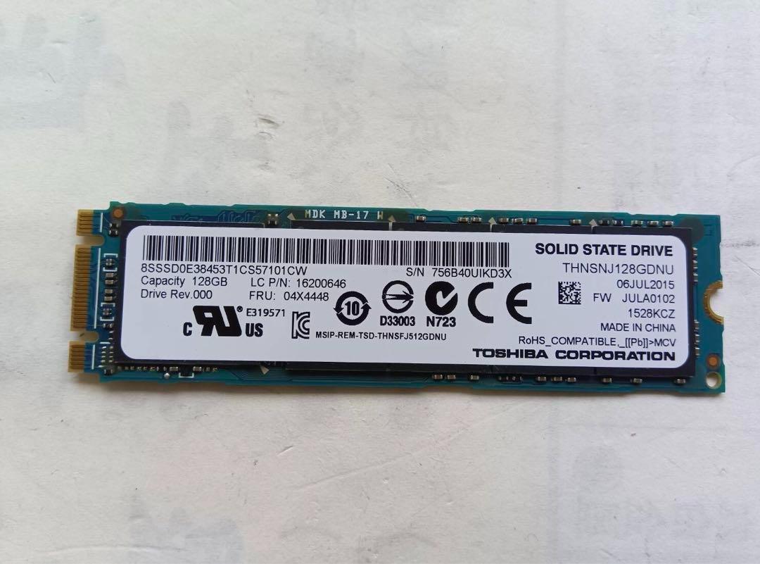 TOSHIBA THNSNJ128GDNU 128GB SSD / バラ売り対応 / 単品販売