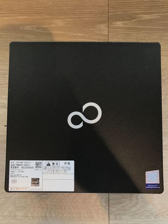 Fujitsu ESPRIMO Q558/B Celeron G4930T/ 4GB/ SSD 256GB/ 小型デスクトップ