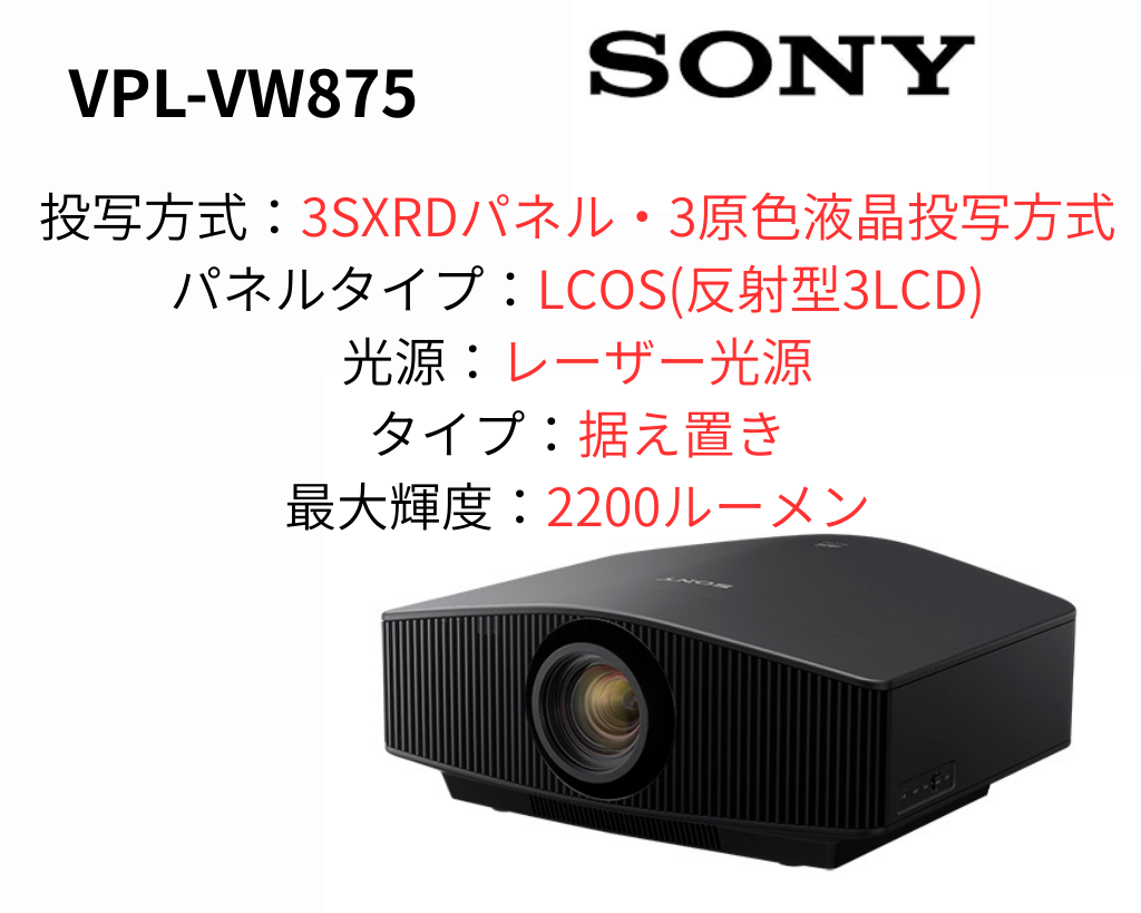 SONY ビデオプロジェクター VPL-VW875