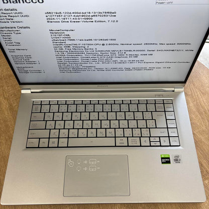 マウスコンピューター 21015P-CML 動作確認済 ノートパソコン｜ビジネス用・高性能・GTX搭載モデル