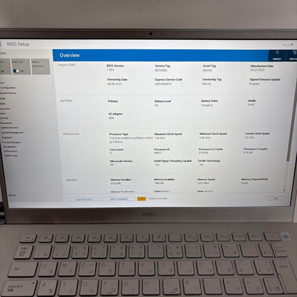 DELL Inspiron 5402 Core i5-1135G7 / 8GB / 14インチ / カメラ付 / BIOS確認済