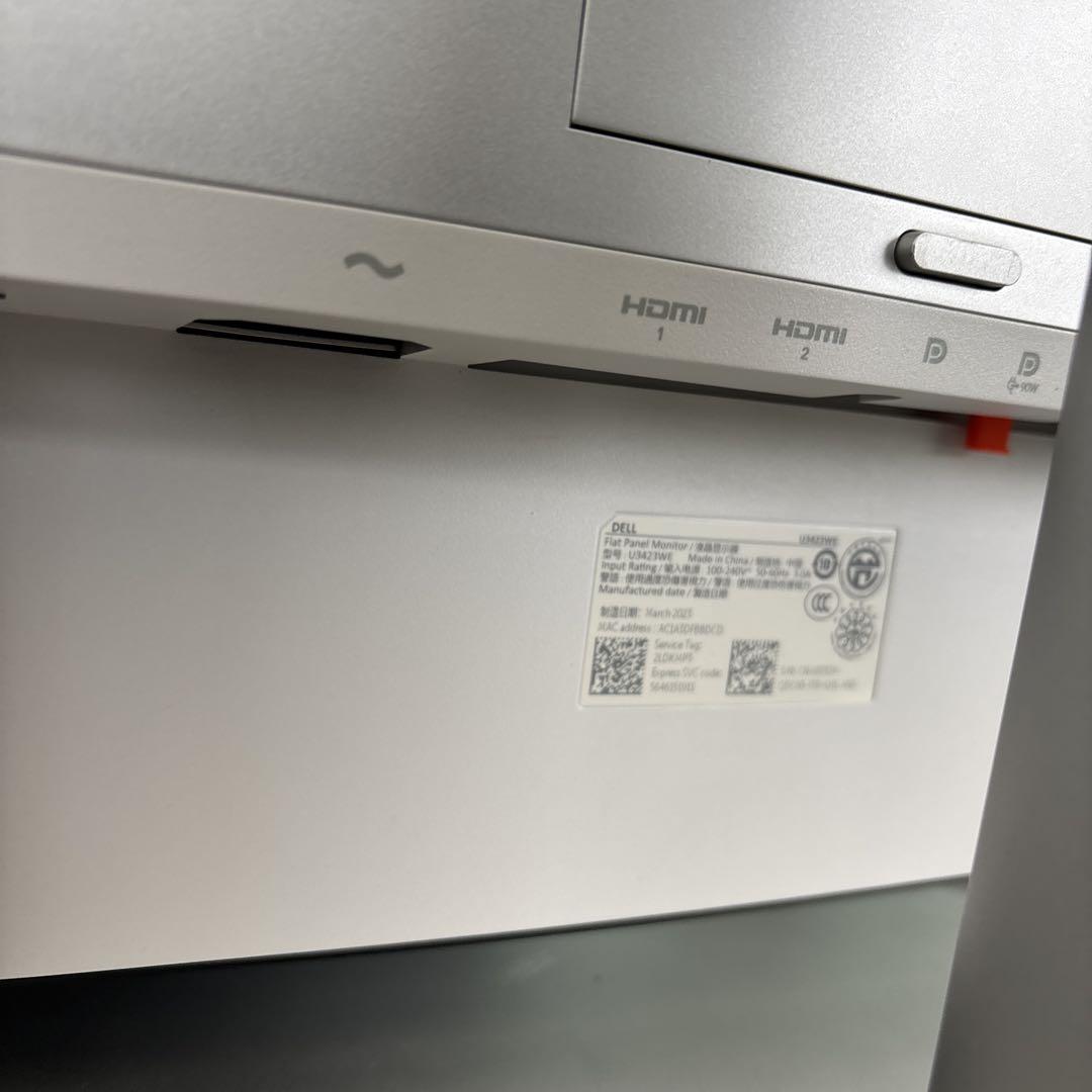 DELL U3423WE  34.1インチ ウルトラワイドモニター / USB-C・HDMI・DP対応 / 通電確認済