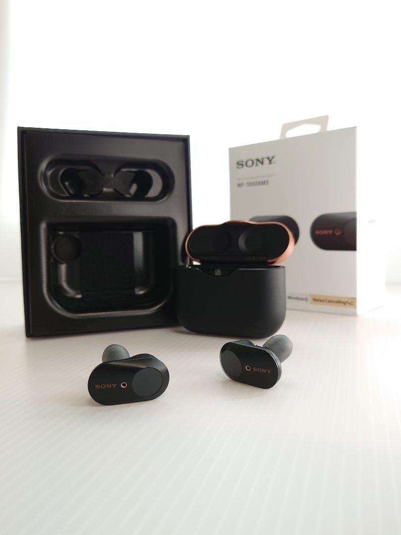 SONY WF-1000XM3  ブラック / ノイズキャンセリング / Bluetoothワイヤレス / 純正ケース・箱付き