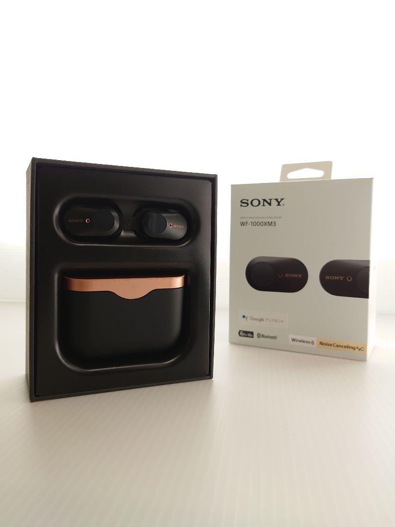 SONY WF-1000XM3  ブラック / ノイズキャンセリング / Bluetoothワイヤレス / 純正ケース・箱付き