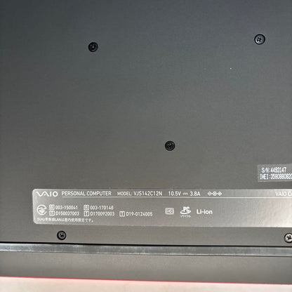 VAIO VJS142C12N(Win10Pro)  Core i7-10710U / 16GB / SSD 2TB / 14インチ / カメラ付